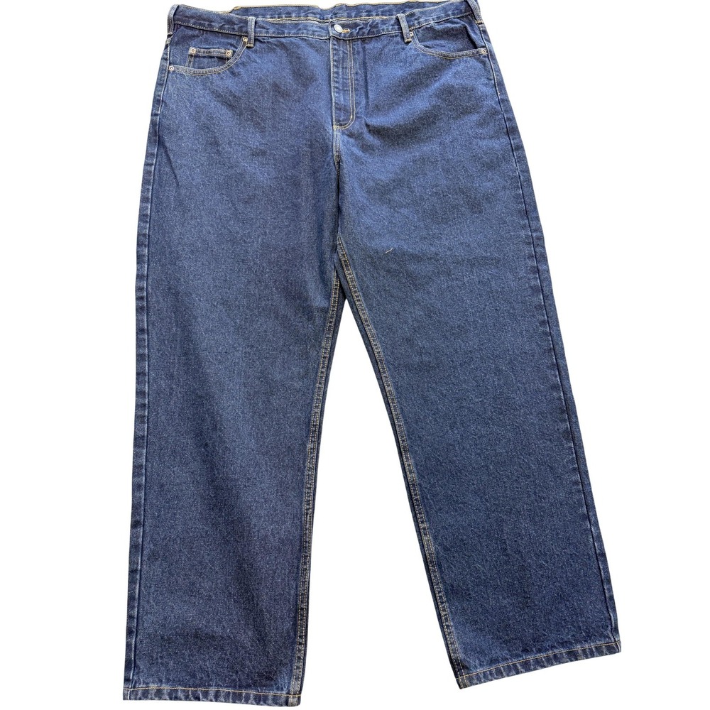 Member's Mark Jeans Mens‎ 44x30 Blue Medium Wash Relaxed Fit Straight Leg Denim